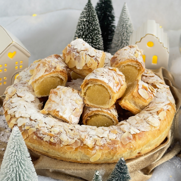 kerstkrans amandelschaafsel