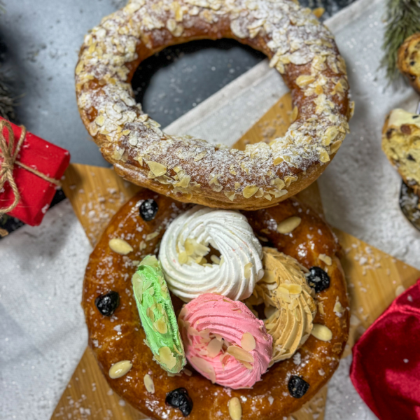kerstkrans amandelschaafsel