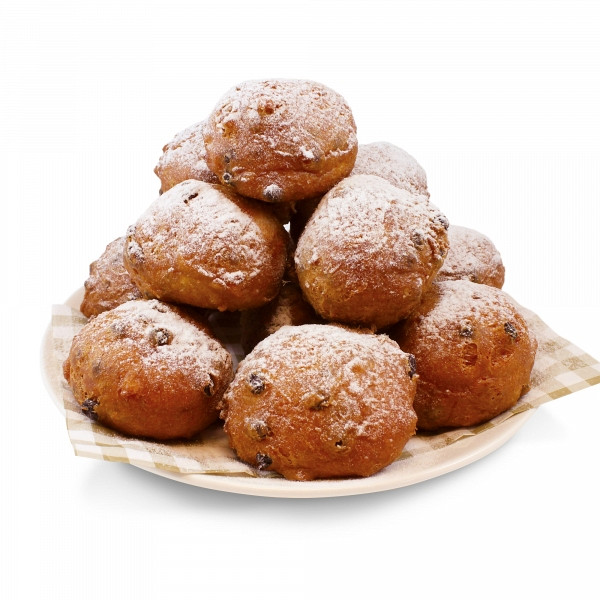 oliebollen met krenten en rozijnen