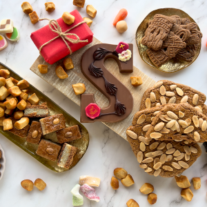 speculaasbrokken met amandelen