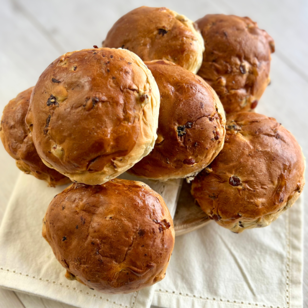 rozijnenbollen per 6