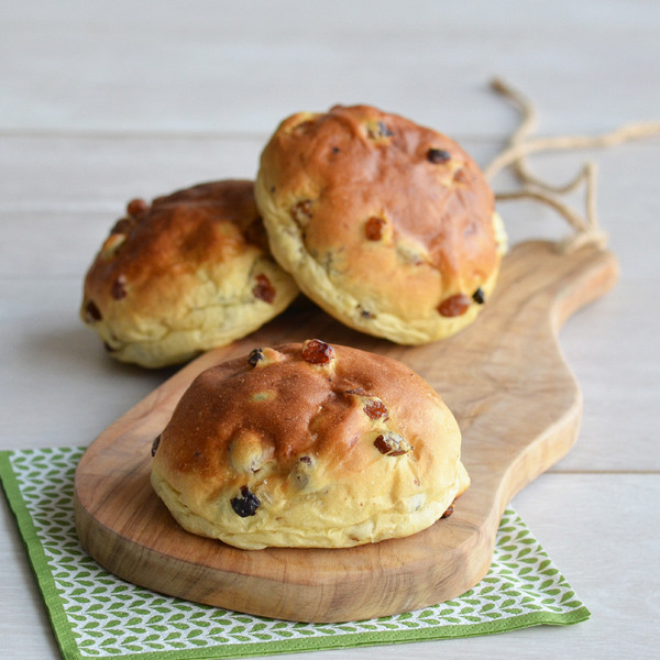 rozijnenbollen per 6