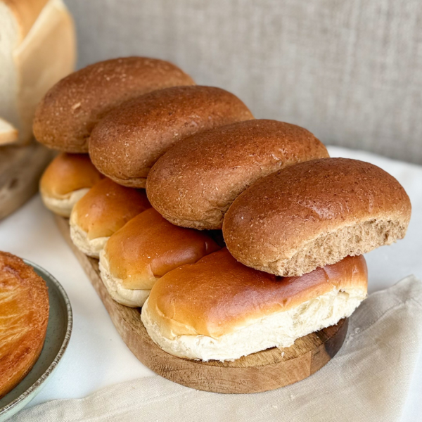 witte puntbroodjes per 8