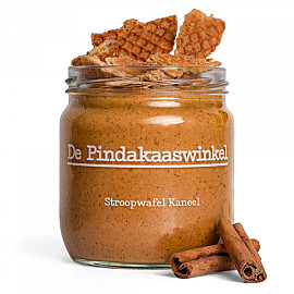 64565 zoetesnack pindakaas stroopwafel kaneel